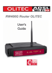 Olitec RW400G User's Manual