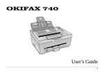 Oki FAX 740 User's Manual