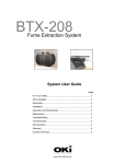Oki BTX-208 User's Manual
