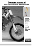 Ohlins CANNONDALE FG 9910 User's Manual