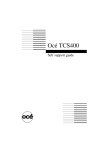 Oce North America TCS400 User's Manual