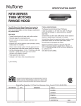 NuTone NTM Series User's Manual