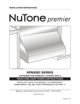 NuTone NP60000 User's Manual