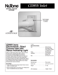 NuTone CI395V User's Manual