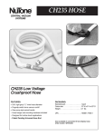 NuTone CH235 User's Manual