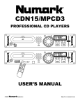 Numark Industries CDN15 User's Manual