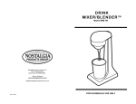 Nostalgia Electrics DMB-790 User's Manual