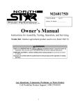 North Star M268175D User's Manual
