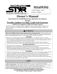 North Star M165939J User's Manual