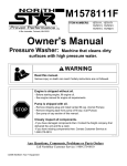 North Star M1578111F User's Manual