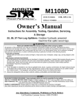 North Star M1108D User's Manual
