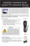 NorCross HawkEye Handheld Sonar System PX User's Manual