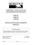 Norcold NRF30 User's Manual