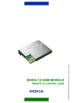 Nokia 12 GSM MODULE REMOTE I/O User's Manual