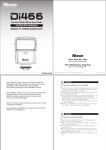 Nissin Di466 FT User's Manual