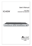 Nilfisk-ALTO X34SW User's Manual