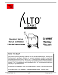 Nilfisk-ALTO Wet/Dry Vacuum User's Manual