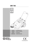 Nilfisk-ALTO SW 750 User's Manual