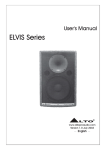 Nilfisk-ALTO Elvis Series User's Manual