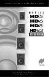 Niles Audio NILES HD8.3 User's Manual