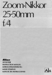 Nikon 25-50mm User's Manual