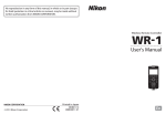 Nikon WR-1 User's Manual