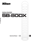 Nikon SB-80DX User's Manual