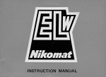 Nikon Nikomat Elw User's Manual