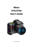 Nikon D70SOUTFIT User's Manual