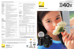 Nikon D40X User's Manual