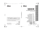 Nikkor 35MMF/1.4G User's Manual