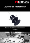 Nexus 21 Refrigerator CAPTEUR DE PROFONDEUR User's Manual