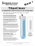 NewAir TitanClean P600 User's Manual