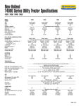 New Holland T4020 User's Manual