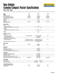 New Holland T1510 User's Manual