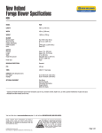 New Holland F62B User's Manual