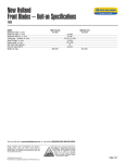 New Holland 702D (78-inch) User's Manual