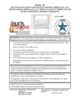 New Buck Corporation 384 User's Manual