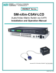 Network Technologies SM-nXm-C5AV-LCD User's Manual