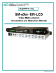 Network Technologies SM-nXm-15V-LCD User's Manual