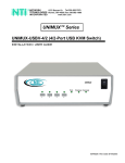 Network Technologies UNIMUX-USBV-4 User's Manual