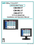 Network Technologies CRYSTALMON CM-DT17 User's Manual