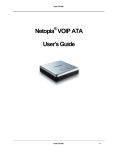 Netopia VOIP ATA User's Manual
