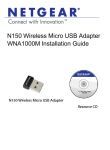 Netgear WNA1000M Installation Guide