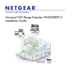 Netgear WN2000RPTv2 Installation Guide