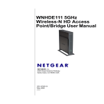 Netgear WNHDE111 User's Manual