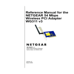 Netgear WG311v3 User's Manual