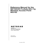 Netgear WG102 Reference Manual