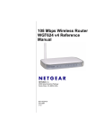 Netgear ROUTER WGT624 User's Manual