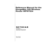 Netgear RANGEMAX WPNT834 User's Manual